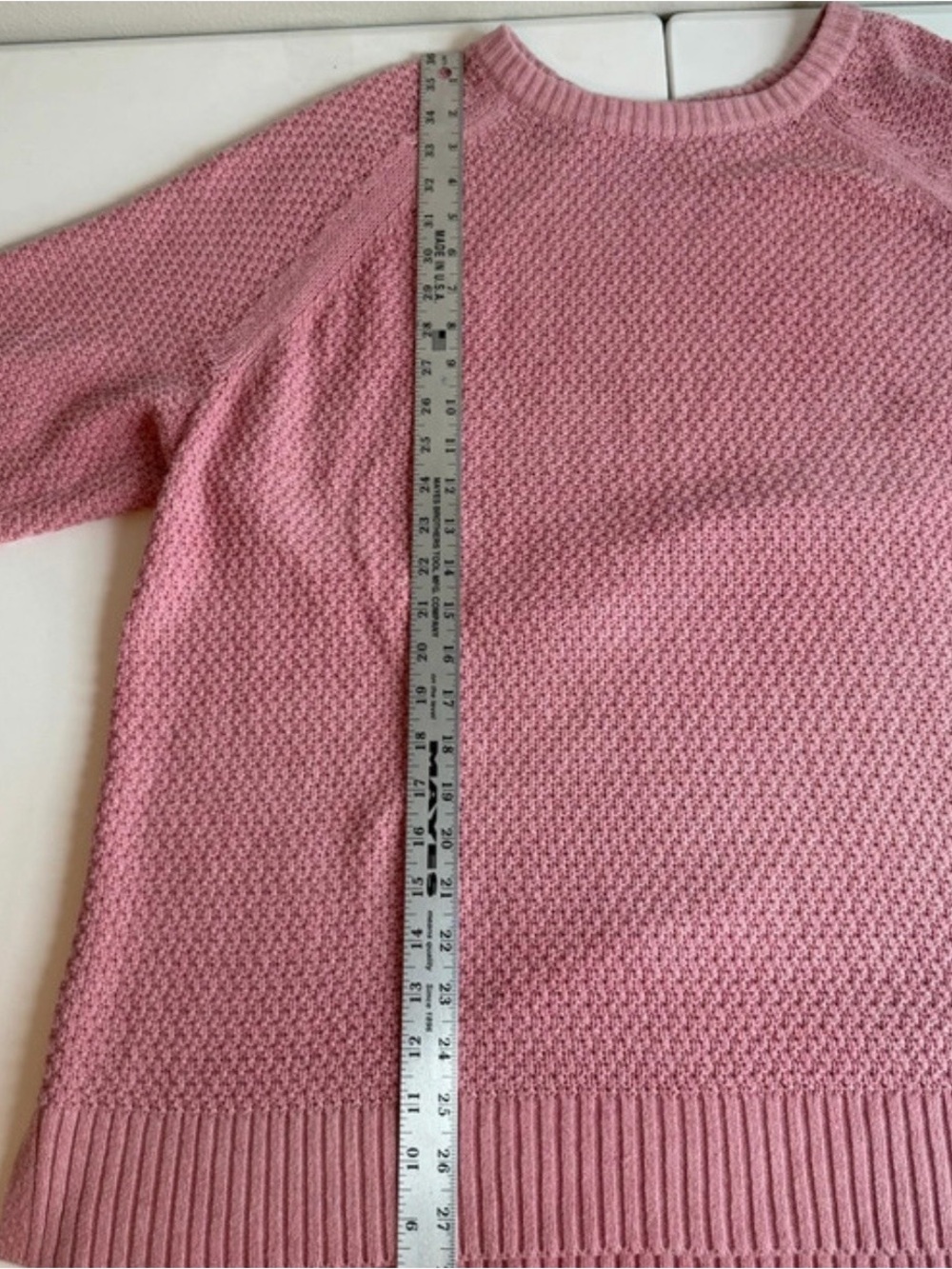 Old Navy Pink Knit Sweater Women’s Oversized Crewneck Cozy Pullover - Picture 6 of 10